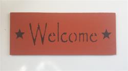 Orange Welcome Sign