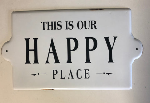 Our Happy Place Tin Sign 14"