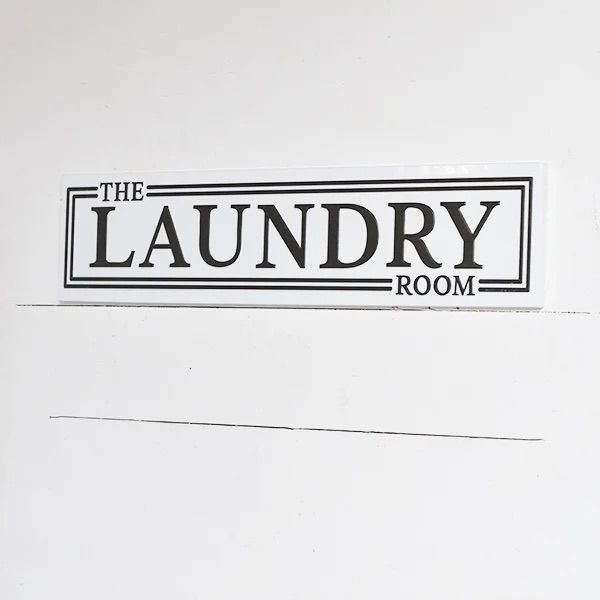 Modern Laundry Tin Sign 26"