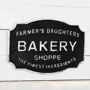 Farmer's Daughters Bakery Shoppe Sign