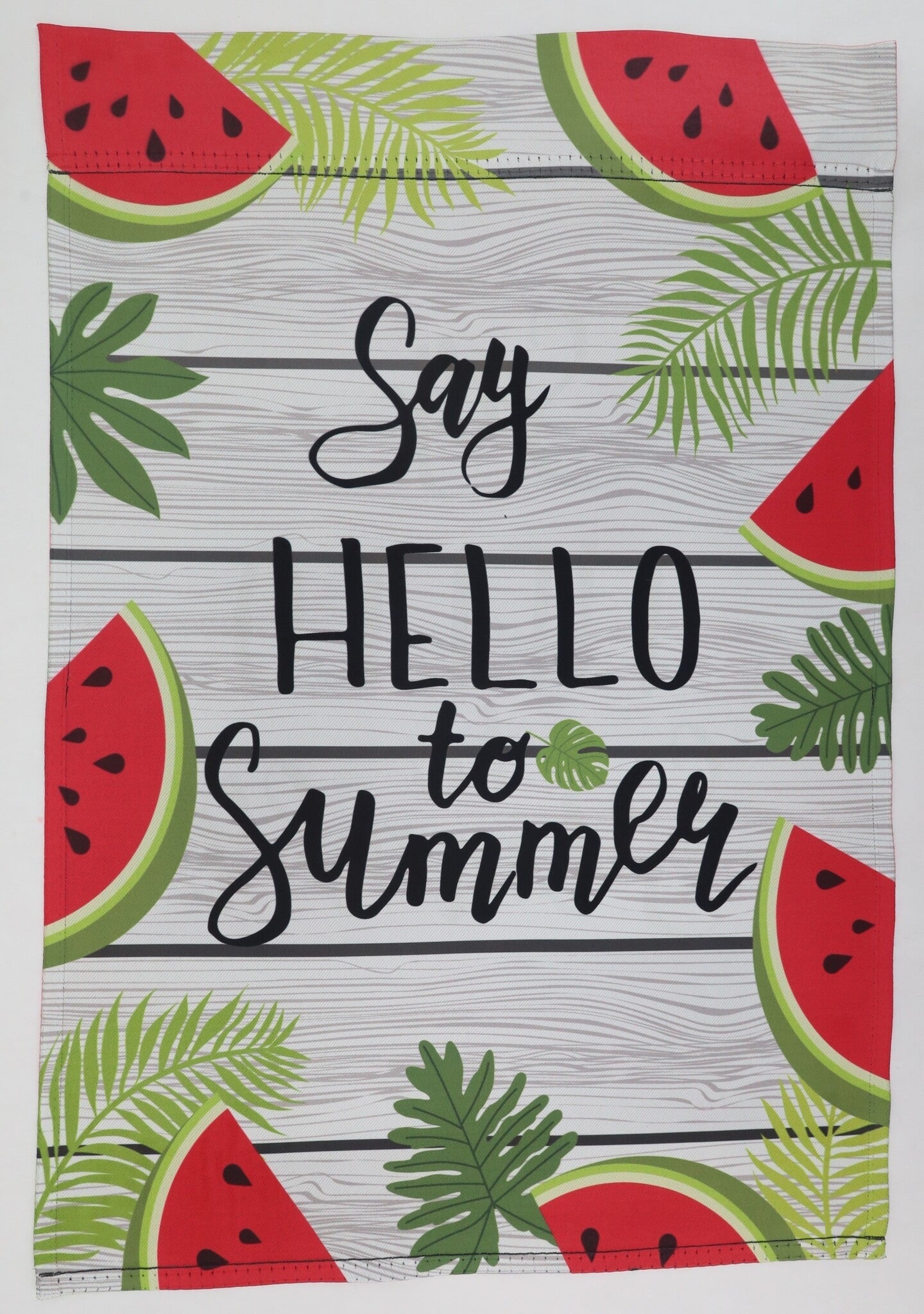 Hello Summer Watermelon Garden Flag 12" x 18"