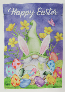 Happy Easter Gnome Garden Flag 12" x 18"