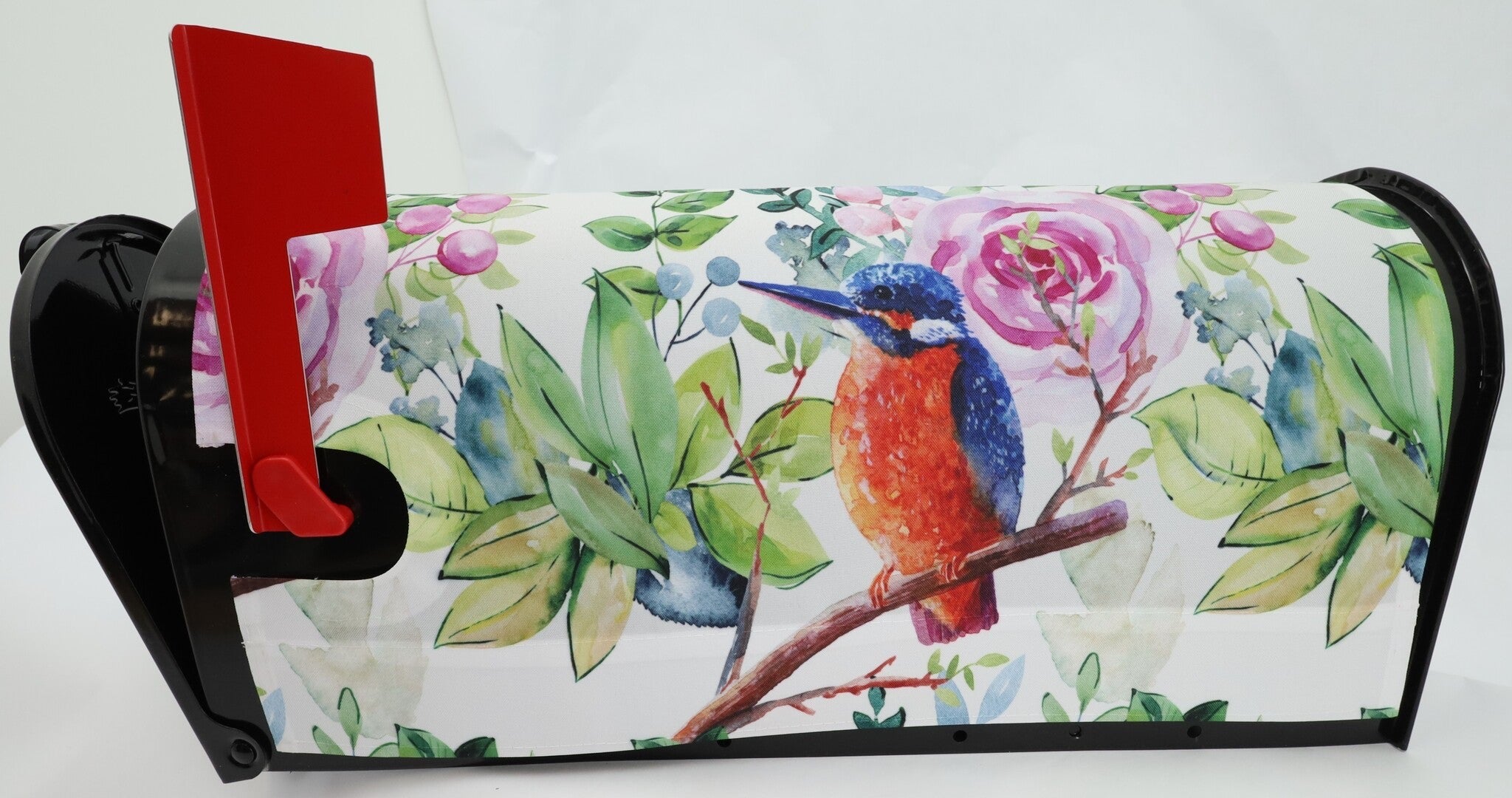 Mailbox Cover Bluebird & Flowers