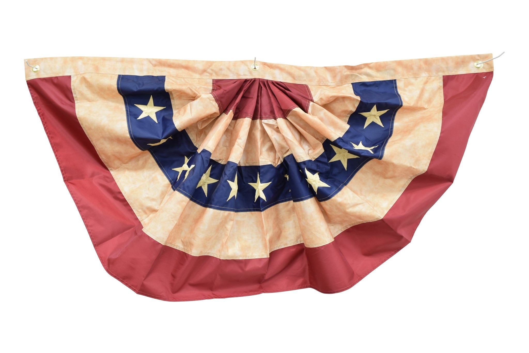 Bunting Tea Stained Americana Flag 4 Foot