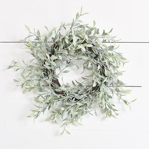 Whispy Dusted Wreath 13"