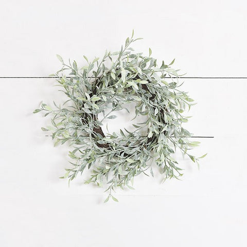 Whispy Dusted Wreath 10"