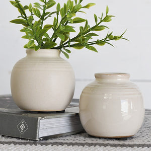 Ball Ceramic Vase 3.15"