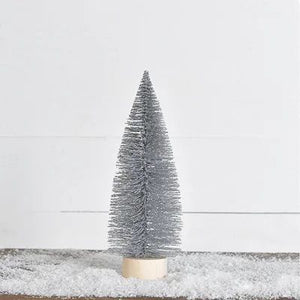 Silver Glitter Tree 12.6"