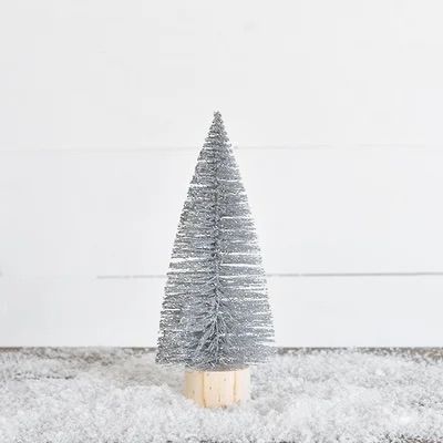 Silver Glitter Tree 11"