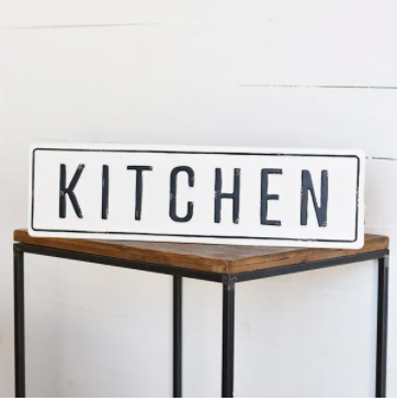 Kitchen Sign 26" Metal