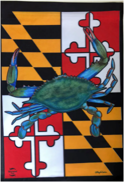 Maryland Crab Garden Flag 12" x 18"