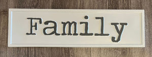 Family Tin Sign 24"