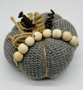Plush Knit Pumpkin 6"